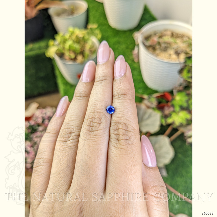0.62 Ct. Blue Sapphire from Ceylon (Sri Lanka)