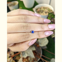 0.62 Ct. Blue Sapphire from Ceylon (Sri Lanka) Life Style