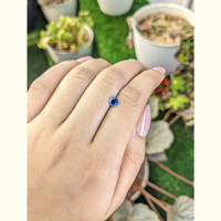 0.52 Ct. Blue Sapphire from Ceylon (Sri Lanka) Life Style