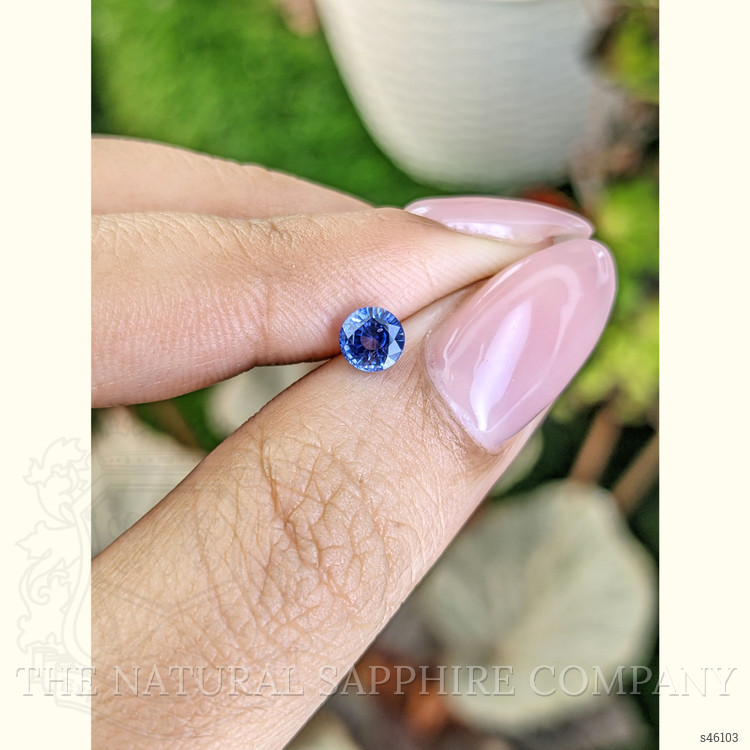 0.62 Ct. Blue Sapphire from Ceylon (Sri Lanka)