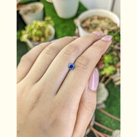 0.62 Ct. Blue Sapphire from Ceylon (Sri Lanka) Life Style