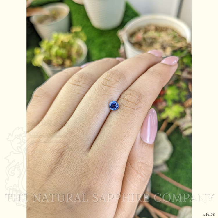 0.62 Ct. Blue Sapphire from Ceylon (Sri Lanka)