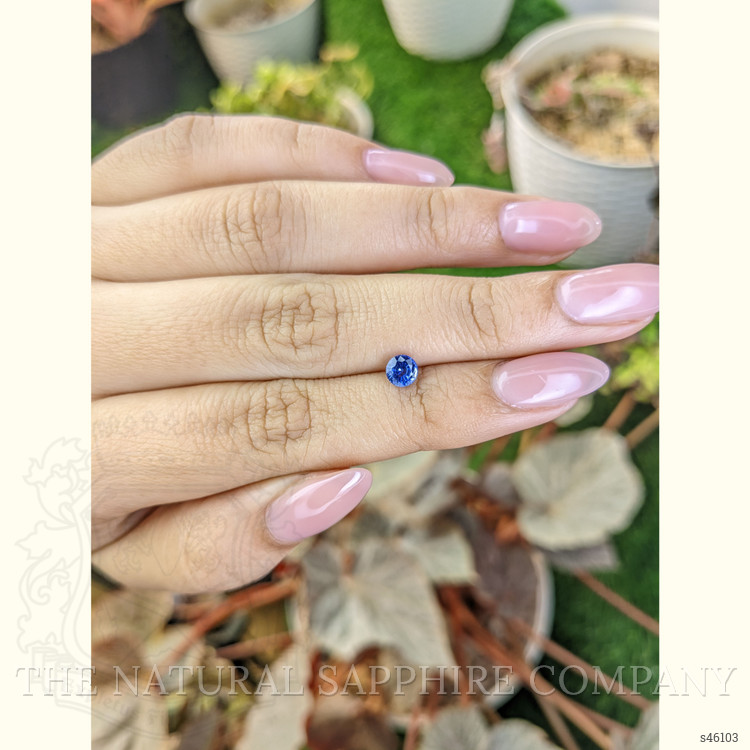 0.62 Ct. Blue Sapphire from Ceylon (Sri Lanka)
