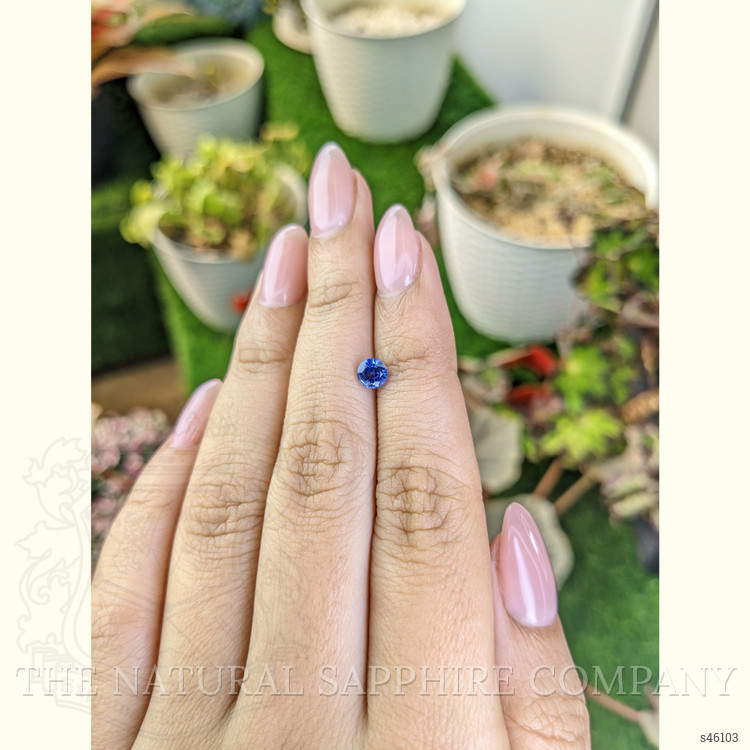 0.62 Ct. Blue Sapphire from Ceylon (Sri Lanka)
