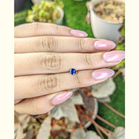 0.41 Ct. Blue Sapphire from Ceylon (Sri Lanka) Life Style