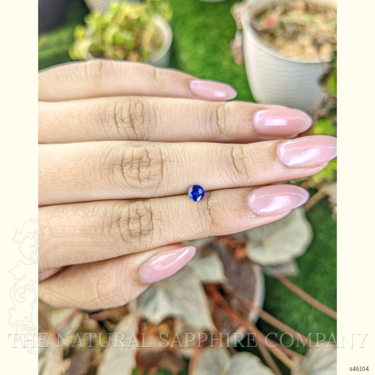 0.41 Ct. Blue Sapphire from Ceylon (Sri Lanka)