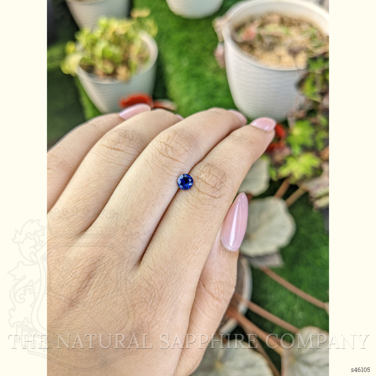 0.52 Ct. Blue Sapphire from Ceylon (Sri Lanka)