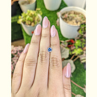 0.69 Ct. Blue Sapphire from Ceylon (Sri Lanka) Life Style