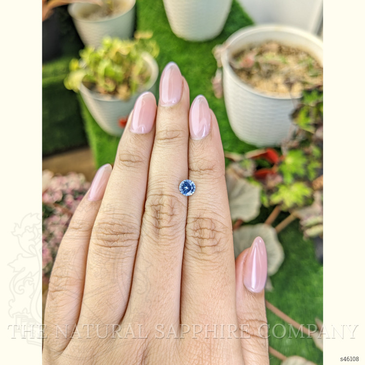 0.69 Ct. Blue Sapphire from Ceylon (Sri Lanka)