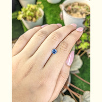 0.69 Ct. Blue Sapphire from Ceylon (Sri Lanka) Life Style