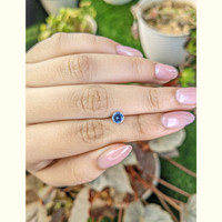 0.69 Ct. Blue Sapphire from Ceylon (Sri Lanka) Life Style