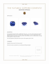 1.15 Ct. Sapphire from Ceylon (Sri Lanka) Appraisal