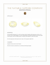 2.16 Ct. Yellow Sapphire from Ceylon (Sri Lanka) Appraisal
