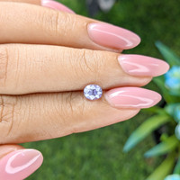 0.92 Ct. Bluish Purple Sapphire from Ceylon (Sri Lanka) Life Style