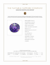 0.79 Ct. Bluish Purple Sapphire from Ceylon (Sri Lanka) Scan Report