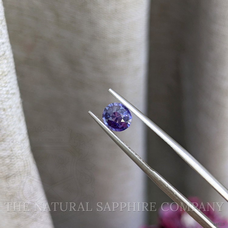 0.79 Ct. Bluish Purple Sapphire from Ceylon (Sri Lanka)