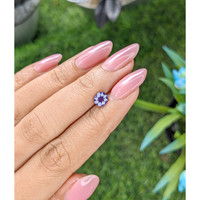 0.79 Ct. Bluish Purple Sapphire from Ceylon (Sri Lanka) Life Style