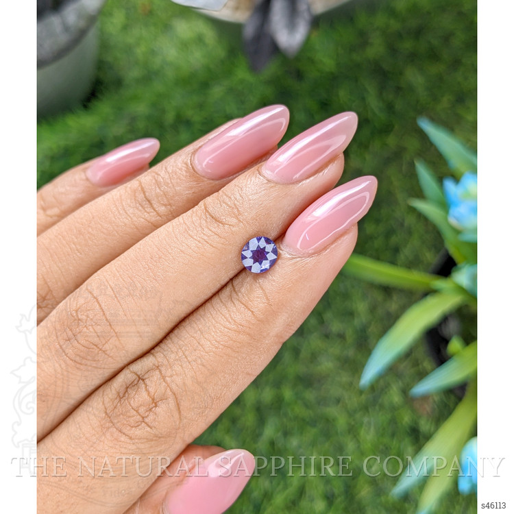 0.79 Ct. Bluish Purple Sapphire from Ceylon (Sri Lanka)