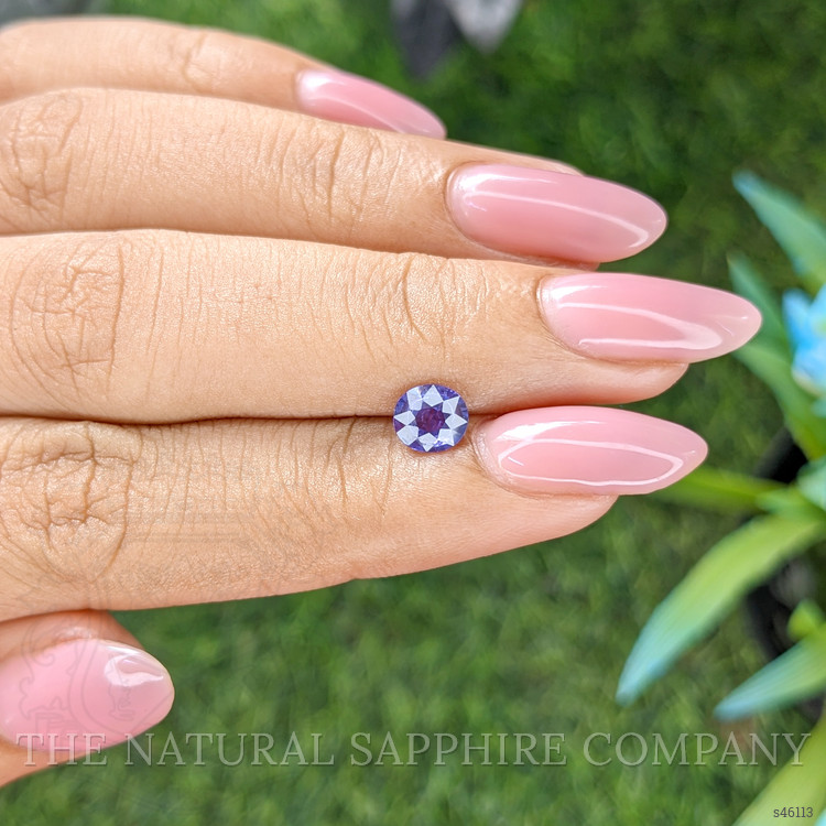 0.79 Ct. Bluish Purple Sapphire from Ceylon (Sri Lanka)