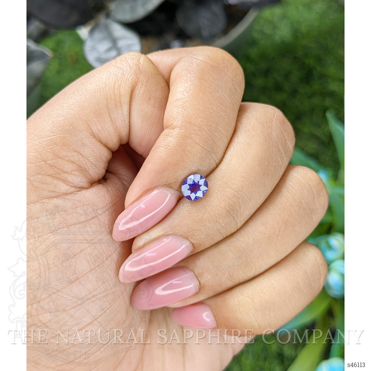 0.79 Ct. Bluish Purple Sapphire from Ceylon (Sri Lanka)
