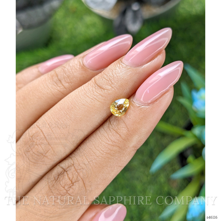 0.97 Ct. Yellow Sapphire from Ceylon (Sri Lanka)