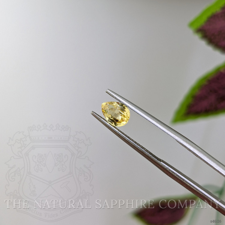 0.97 Ct. Yellow Sapphire from Ceylon (Sri Lanka)