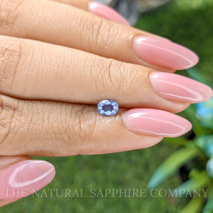 0.42 Ct. Blue Sapphire from Ceylon (Sri Lanka)