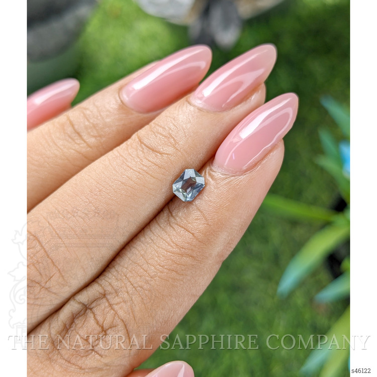 0.61 Ct. Bluish Green Sapphire from Ceylon (Sri Lanka)