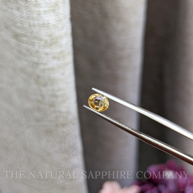 0.75 Ct. Yellow Sapphire from Ceylon (Sri Lanka)