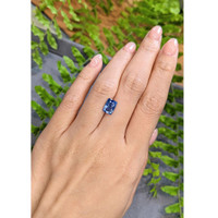 2.22 Ct. Blue Sapphire from Ceylon (Sri Lanka) Life Style