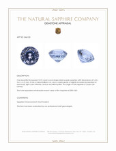 0.94 Ct. Bluish Purple Sapphire from Ceylon (Sri Lanka) Appraisal
