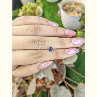 0.94 Ct. Bluish Purple Sapphire from Ceylon (Sri Lanka) Life Style