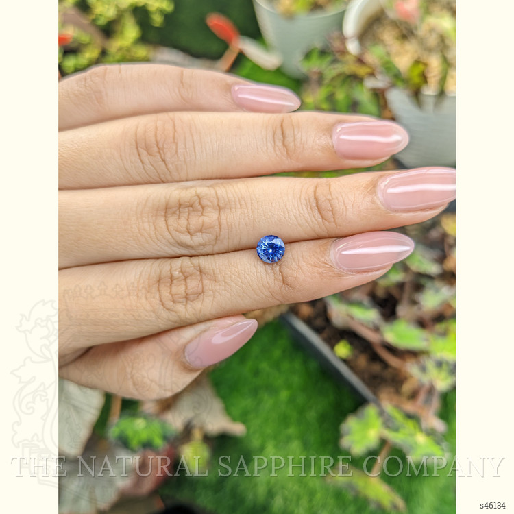 0.96 Ct. Blue Sapphire from Ceylon (Sri Lanka)