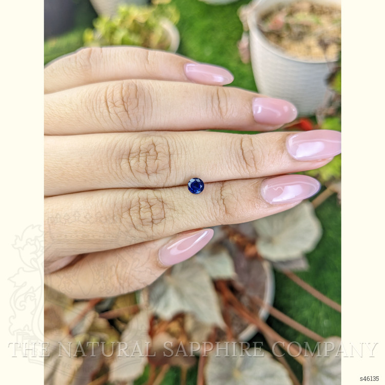 0.61 Ct. Blue Sapphire from Ceylon (Sri Lanka)