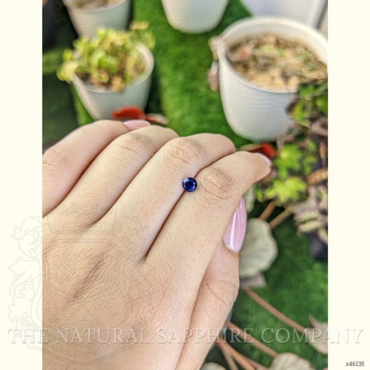 0.61 Ct. Blue Sapphire from Ceylon (Sri Lanka)
