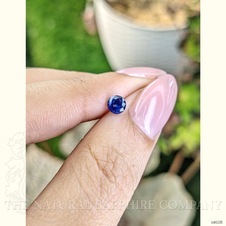 0.61 Ct. Blue Sapphire from Ceylon (Sri Lanka)