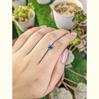 0.85 Ct. Blue Sapphire from Ceylon (Sri Lanka) Life Style
