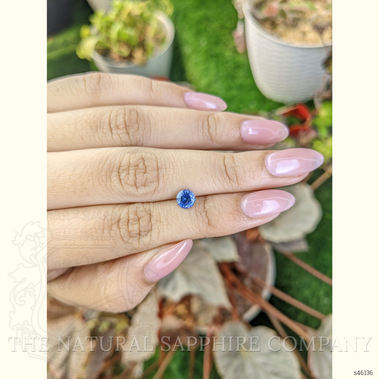 0.85 Ct. Blue Sapphire from Ceylon (Sri Lanka)