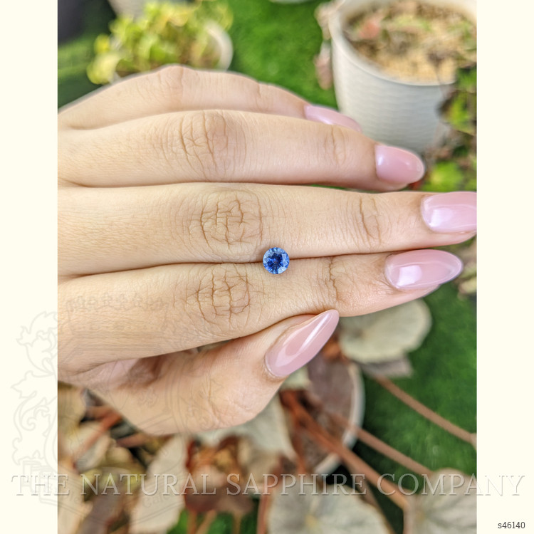 0.76 Ct. Blue Sapphire from Ceylon (Sri Lanka)