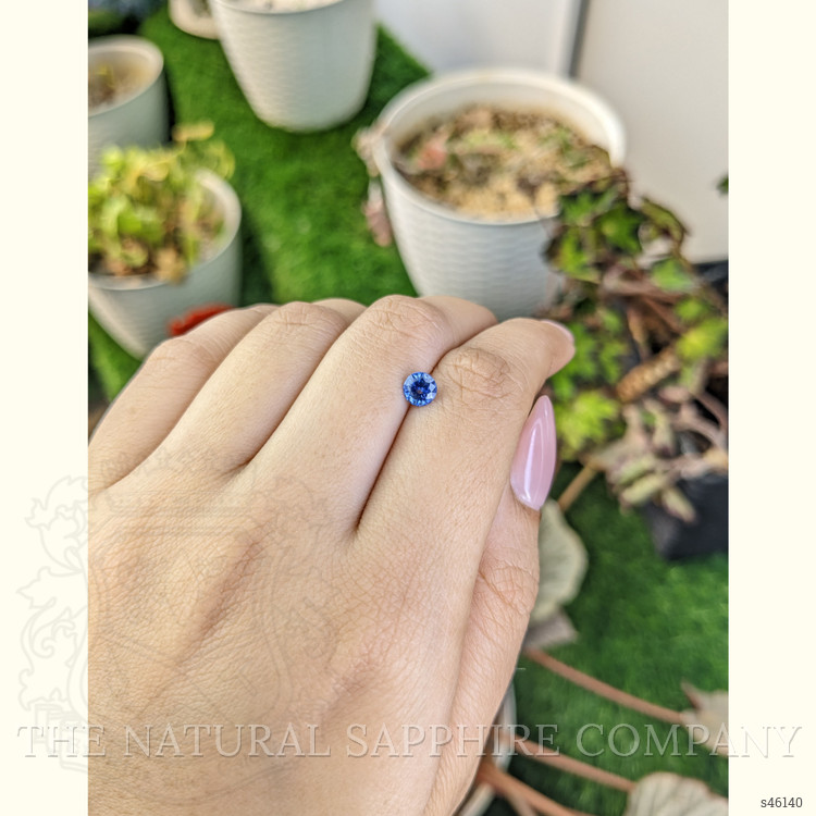 0.76 Ct. Blue Sapphire from Ceylon (Sri Lanka)