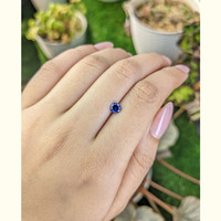 0.54 Ct. Blue Sapphire from Ceylon (Sri Lanka) Life Style