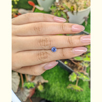 0.78 Ct. Purplish Blue Sapphire from Ceylon (Sri Lanka) Life Style