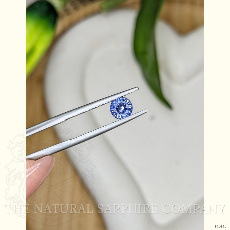 0.78 Ct. Purplish Blue Sapphire from Ceylon (Sri Lanka)