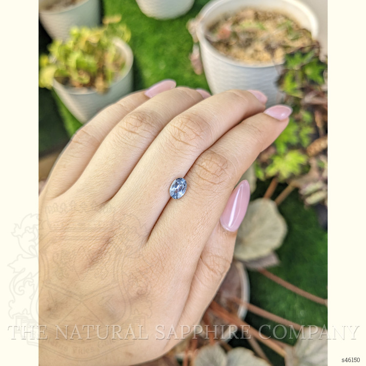 1.00 Ct. Greyish Blue Sapphire from Ceylon (Sri Lanka)