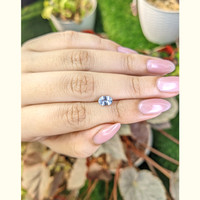 1.00 Ct. Greyish Blue Sapphire from Ceylon (Sri Lanka) Life Style