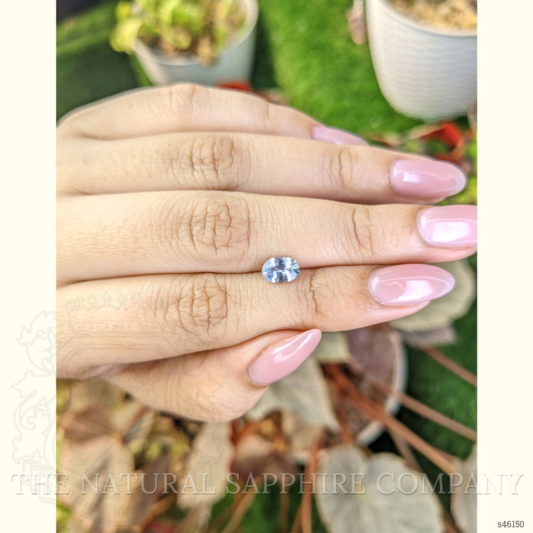 1.00 Ct. Greyish Blue Sapphire from Ceylon (Sri Lanka)