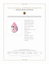 0.70 Ct. Pink Sapphire from Ceylon (Sri Lanka) Scan Report