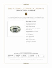 1.05 Ct. Yellowish Green Sapphire from Ceylon (Sri Lanka) Scan Report