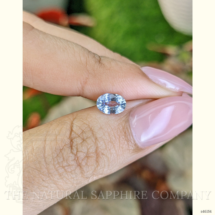 0.94 Ct. Greyish Blue Sapphire from Ceylon (Sri Lanka)