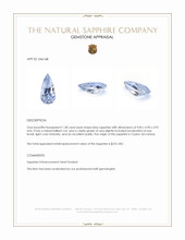 1.38 Ct. Blue Sapphire from Ceylon (Sri Lanka) Appraisal